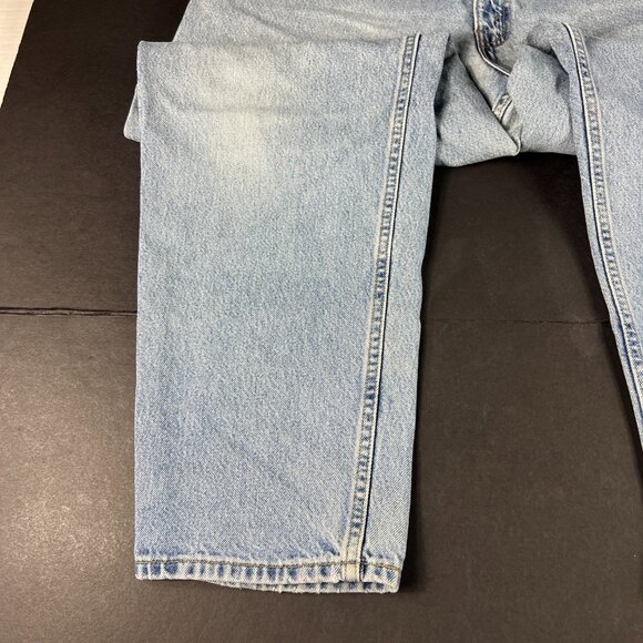 Y2K Levi's Jeans Men's 38x29* 560 Loose Tapered Light Blue Faded Denim Tag 38x30 - Picture 7 of 16